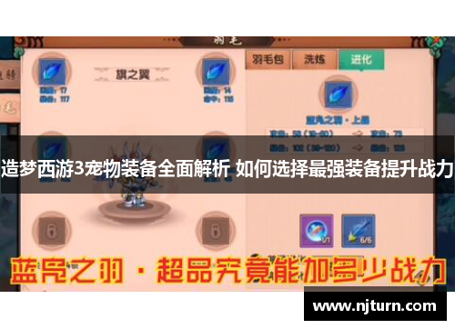 造梦西游3宠物装备全面解析 如何选择最强装备提升战力